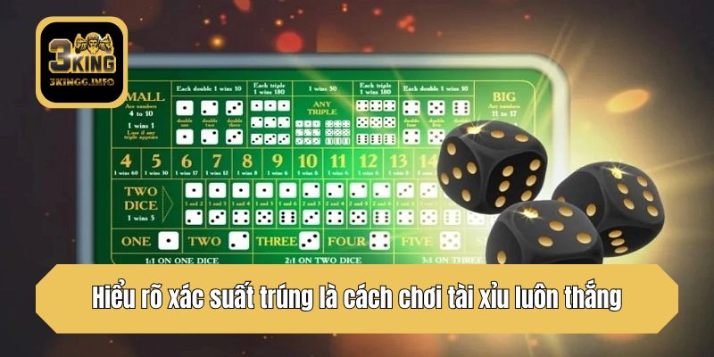 Hiểu rõ xác suất trúng là cách chơi tài xỉu luôn thắng